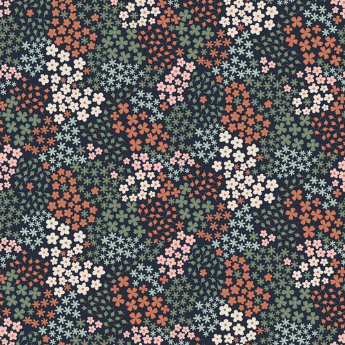 French Terry Cotton Jersey - Ditsy Floral - The Fabric Counter