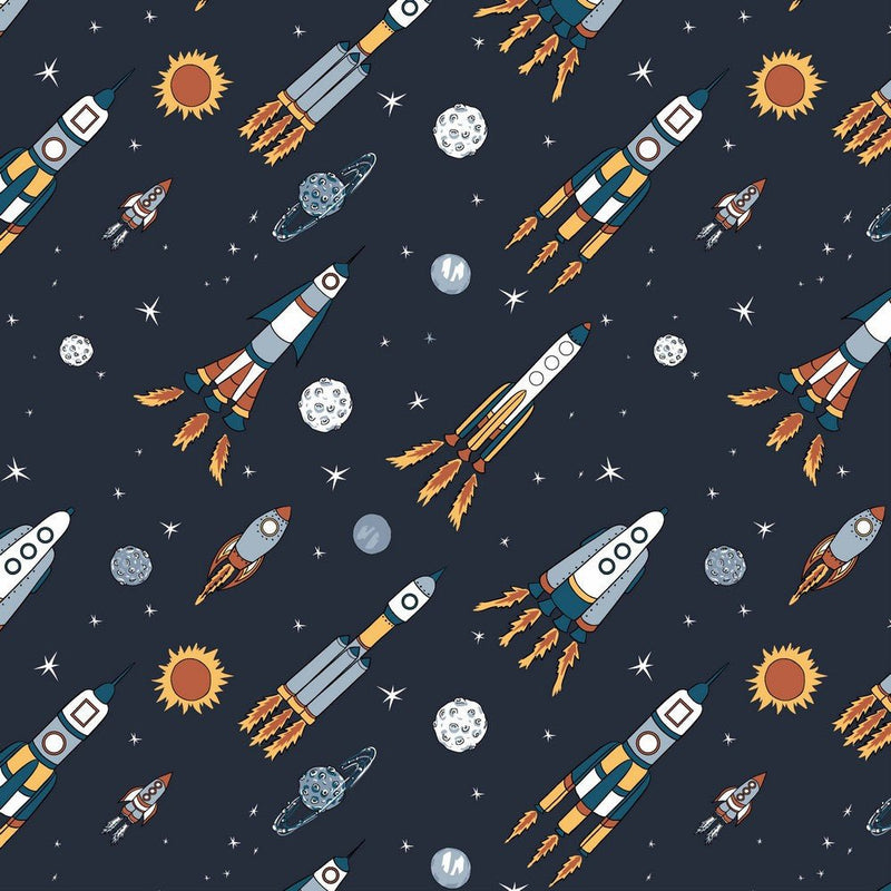 French Terry Cotton Jersey - Space - The Fabric Counter