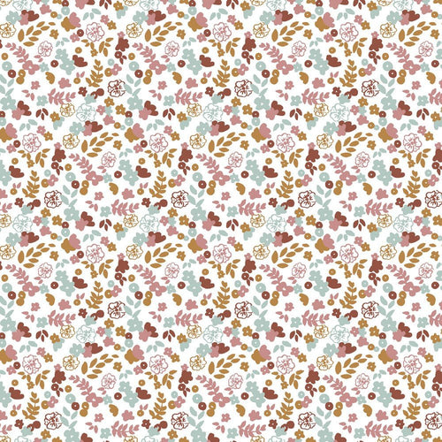 GOTS Organic Cotton Jersey - Floral - The Fabric Counter