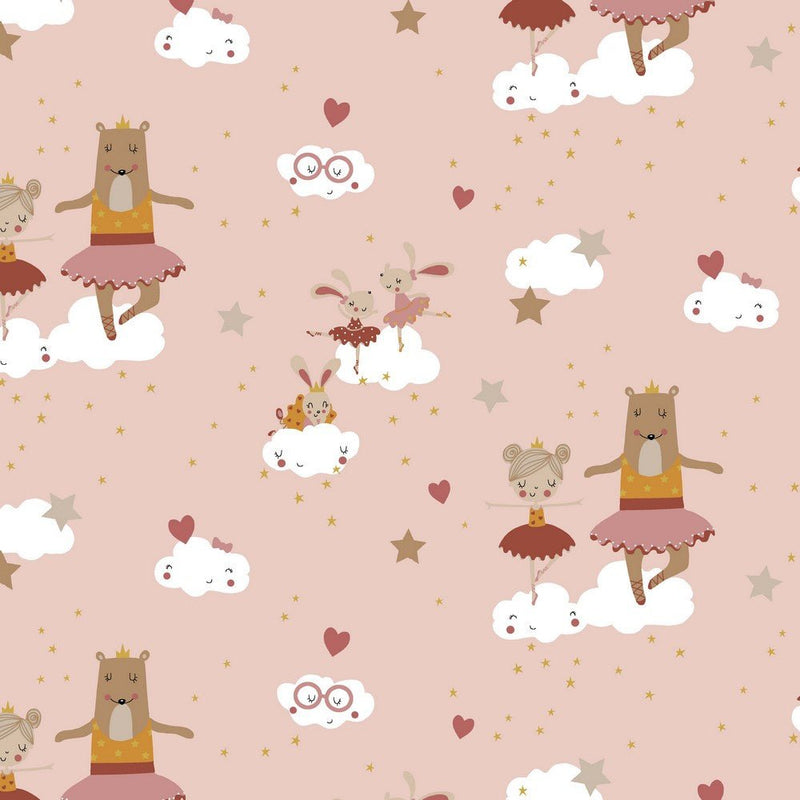 GOTS Organic Cotton Print - Ballerina - The Fabric Counter