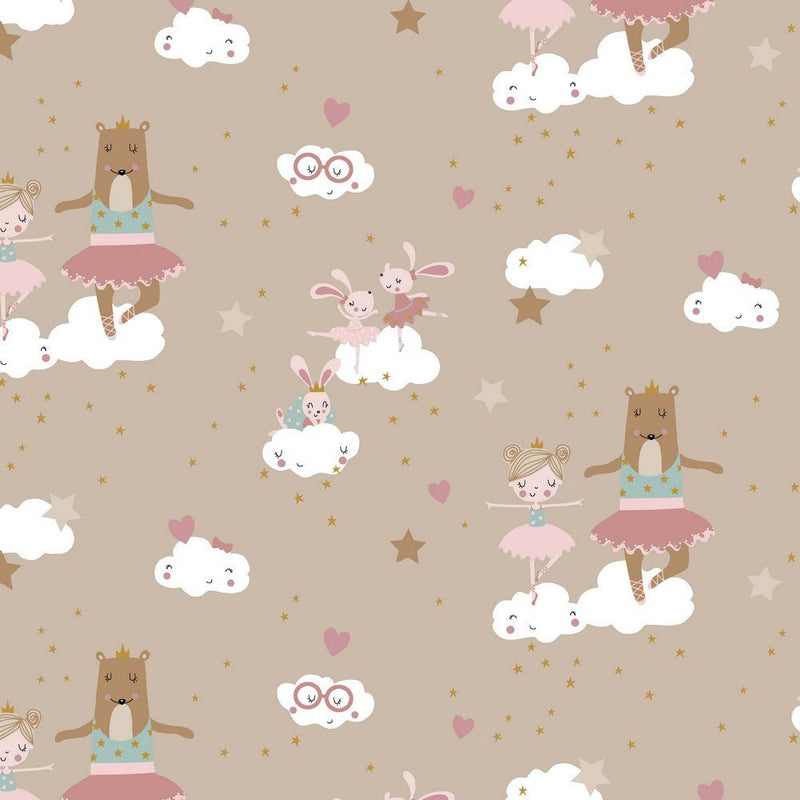 GOTS Organic Cotton Print - Ballerina - The Fabric Counter