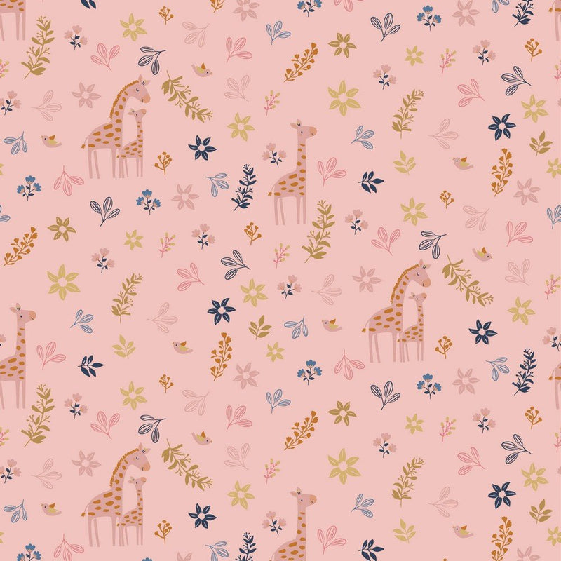 GOTS Organic Cotton Print - Giraffe - The Fabric Counter