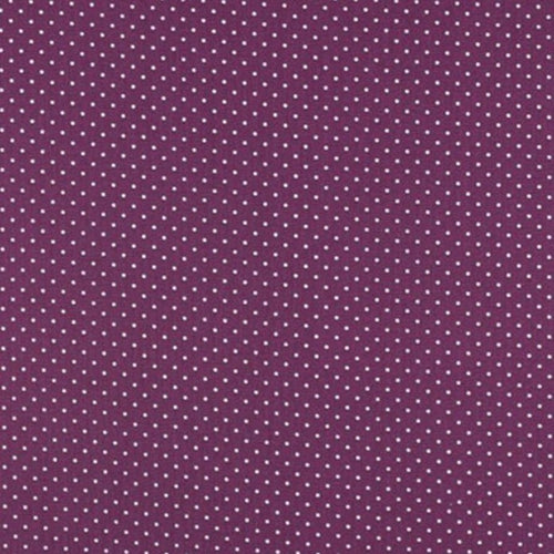 Mini Spot 100% Cotton Print - Aubergine - The Fabric Counter