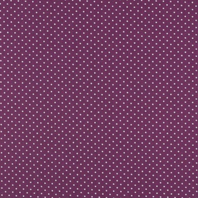 Mini Spot 100% Cotton Print - Aubergine - The Fabric Counter