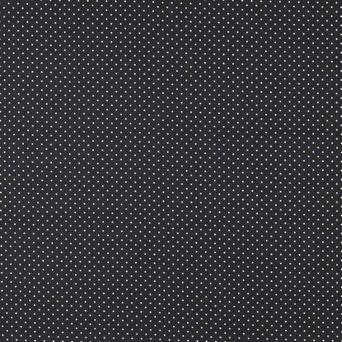 Mini Spot 100% Cotton Print - Black - The Fabric Counter