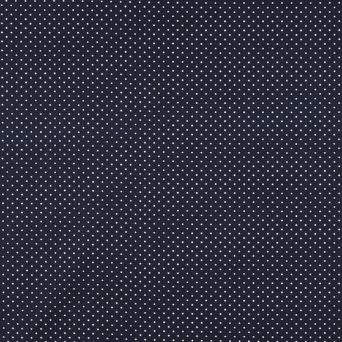 Mini Spot 100% Cotton Print - Navy - The Fabric Counter