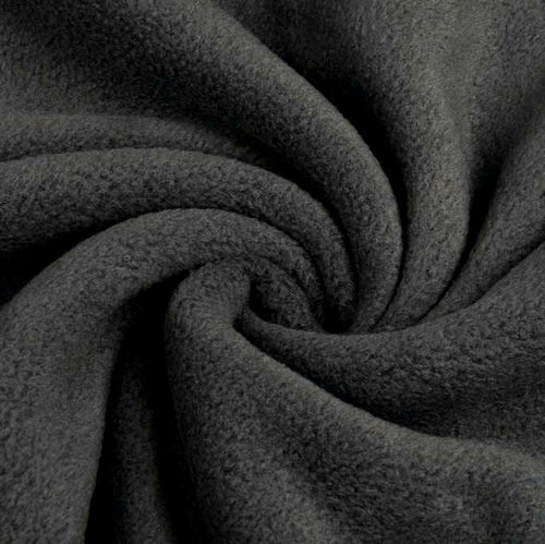 Polar Fleece - Dark Grey - The Fabric Counter