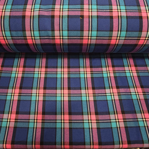 Poly - Vicose Tartan - The Fabric Counter