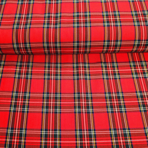 Poly - Vicose Tartan - The Fabric Counter