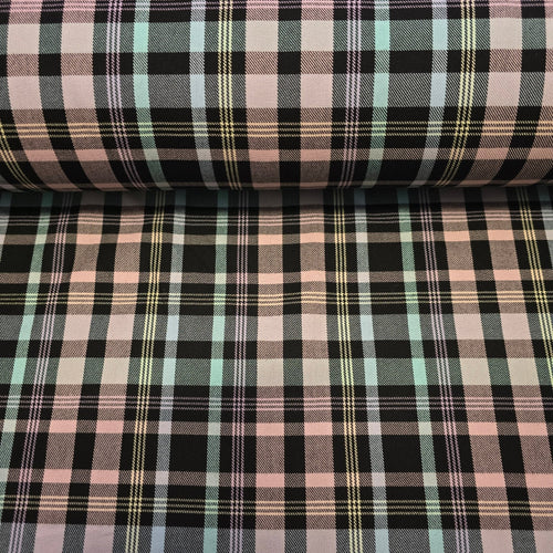 Poly - Vicose Tartan - The Fabric Counter