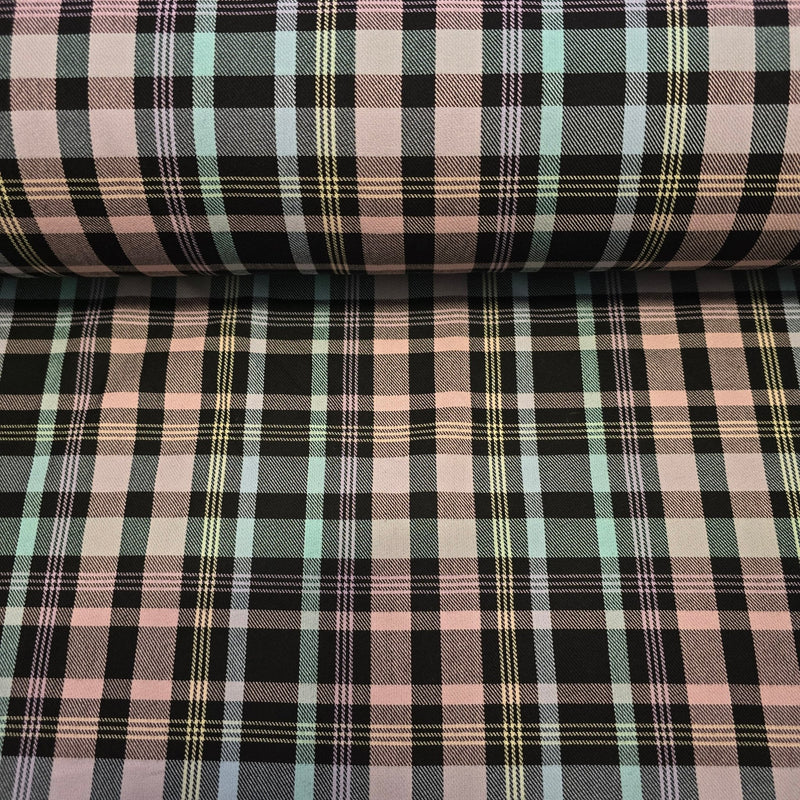 Poly - Vicose Tartan - The Fabric Counter