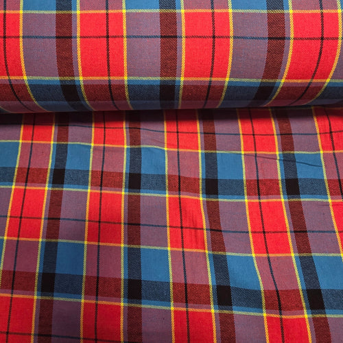 Poly - Vicose Tartan - The Fabric Counter