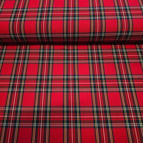 Poly - Vicose Tartan - The Fabric Counter