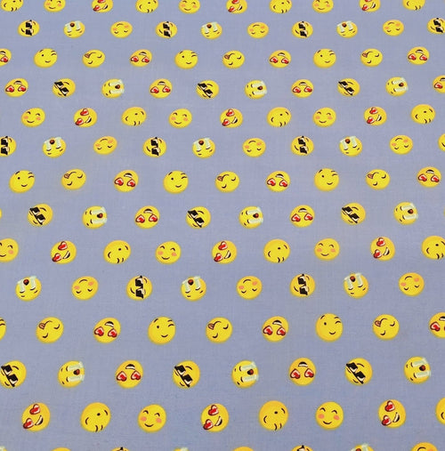 Polycotton - Emoji - The Fabric Counter