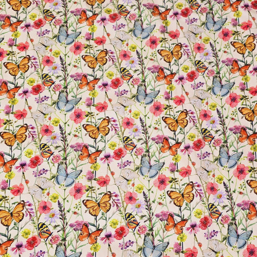 Printed Needle Corduroy - Butterfly Floral - The Fabric Counter