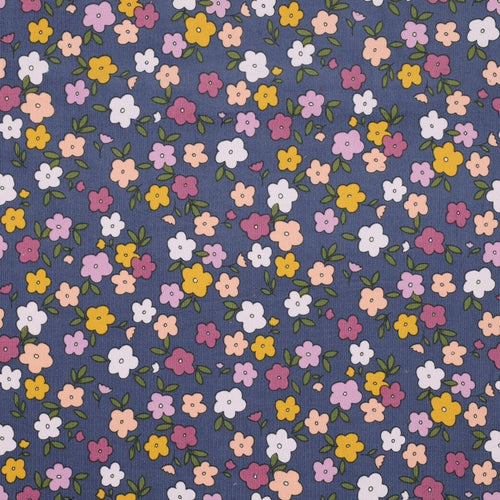 Printed Needle Corduroy - Floral - The Fabric Counter