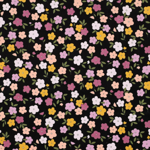 Printed Needle Corduroy - Floral - The Fabric Counter