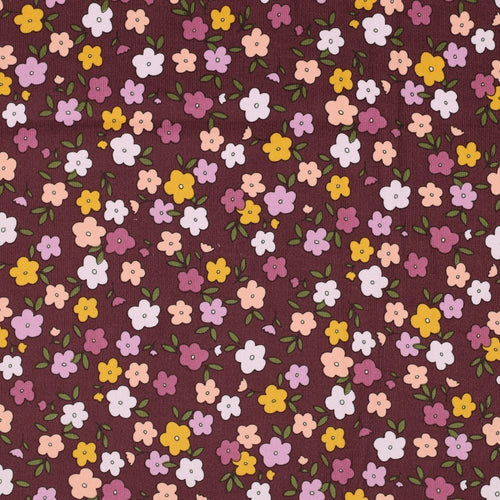 Printed Needle Corduroy - Floral - The Fabric Counter