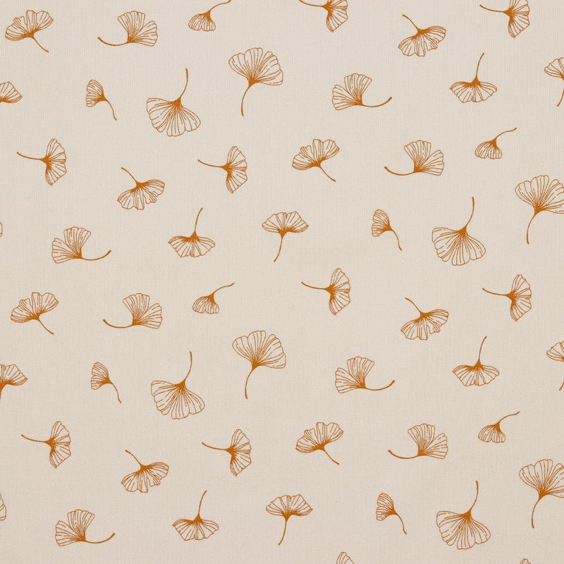 Printed Needle Corduroy - Ginko Flower - Blush - The Fabric Counter