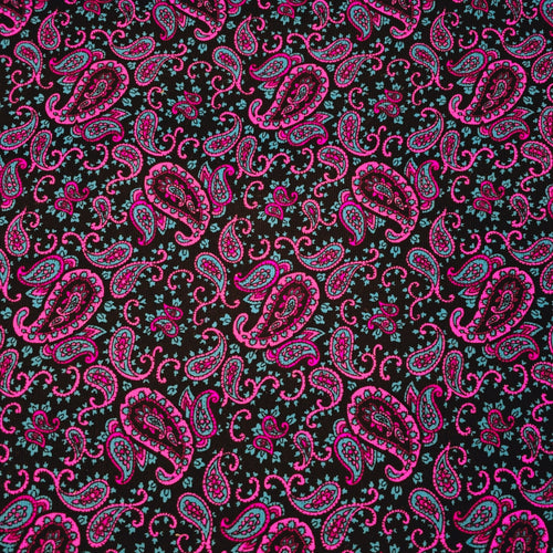 Printed Needle Corduroy - Paisley - The Fabric Counter