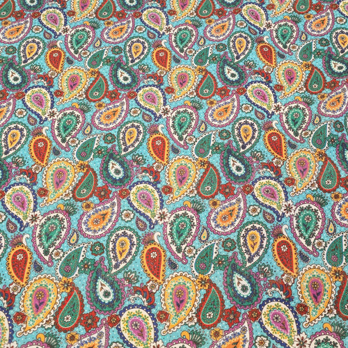 Printed Needle Corduroy - Paisley - The Fabric Counter