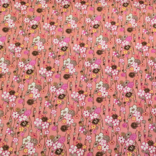 Printed Needle Corduroy - Vintage Floral - The Fabric Counter