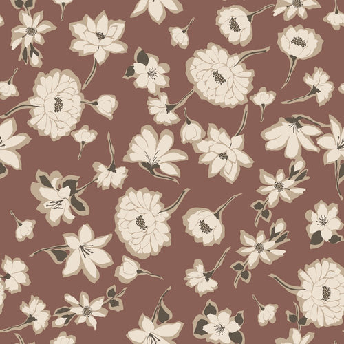 Ramie Linen Print - Floral - The Fabric Counter