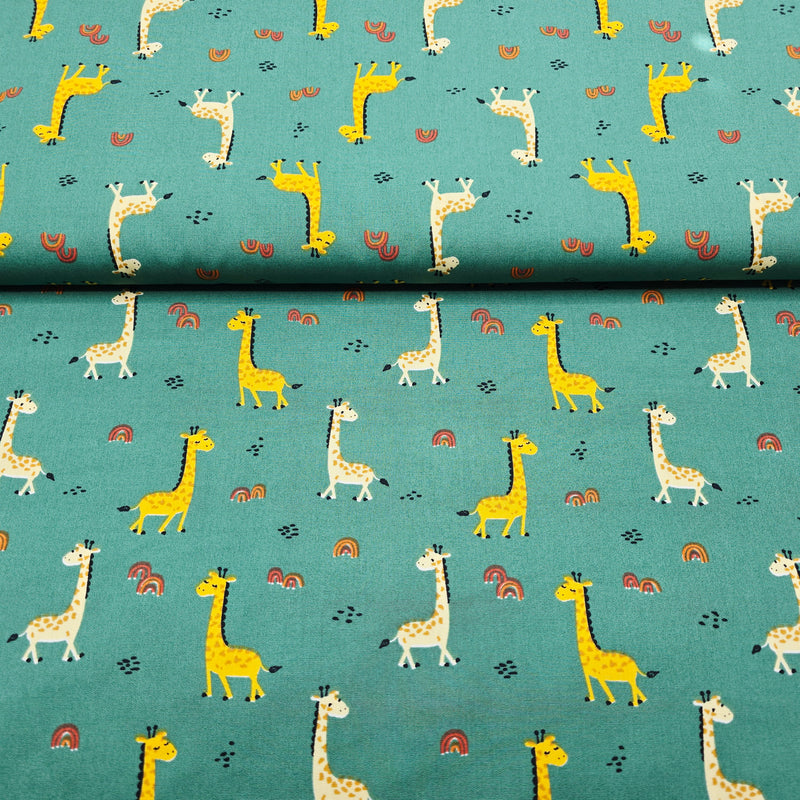 100% Cotton Print - Animals - Giraffes