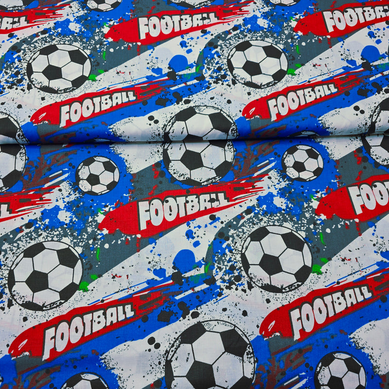 100% Cotton Print - Sports - Football