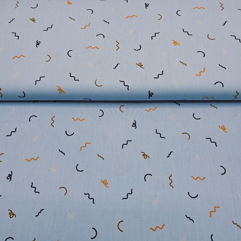 100% Cotton Print - Retro Squiggles