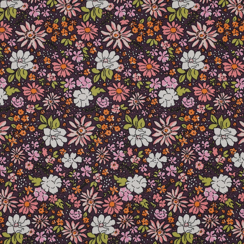 French Terry Cotton Jersey - Floral