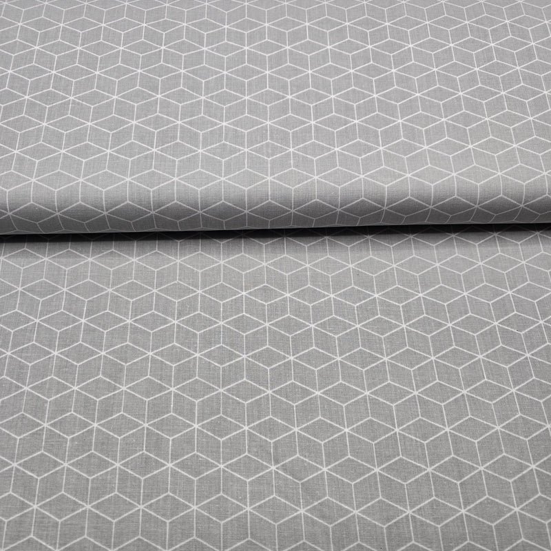 100% Cotton Print - Geometric Cube