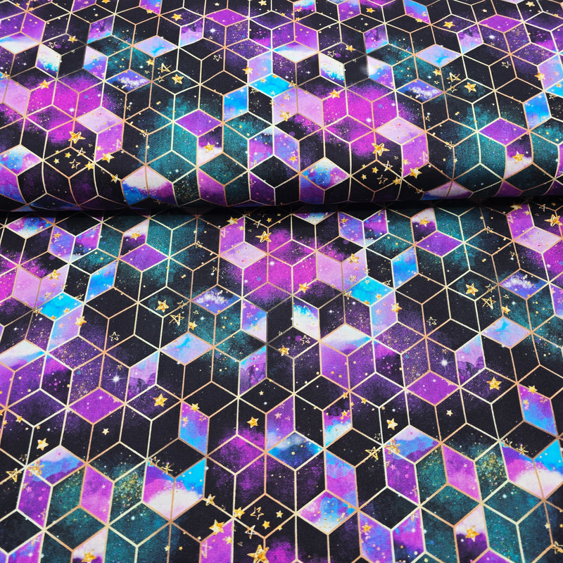 100% Cotton Print - Galaxy Geo