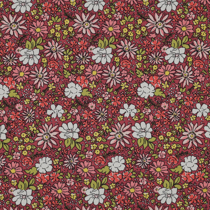 French Terry Cotton Jersey - Floral