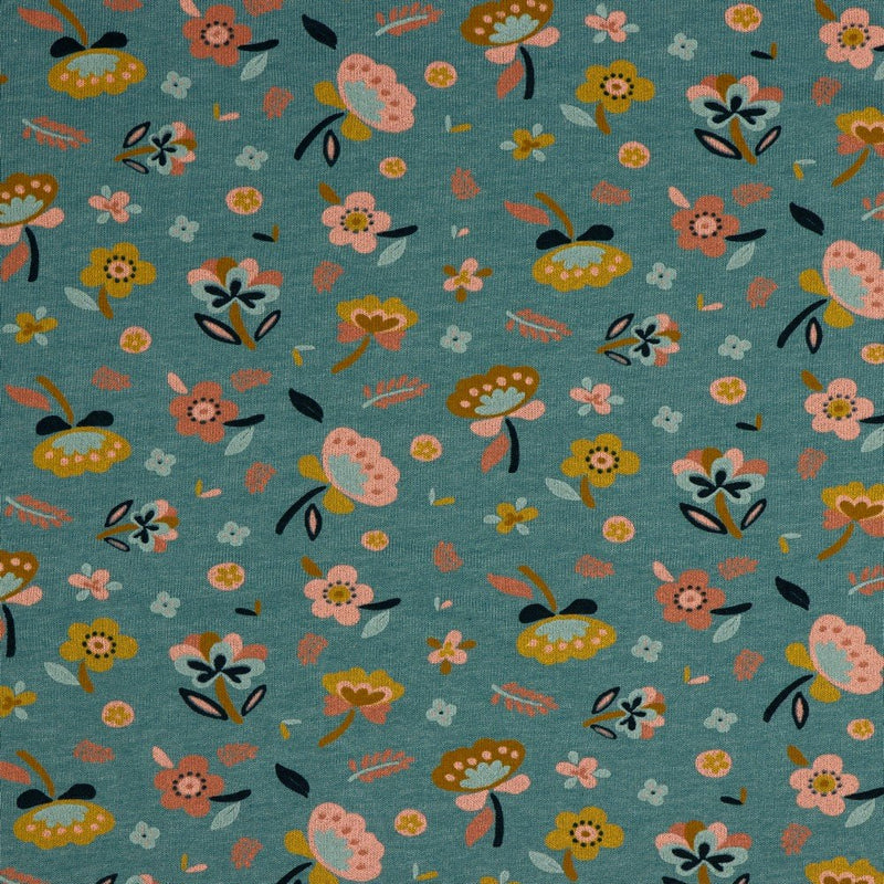 Soft Sweat Cotton Jersey - Floral