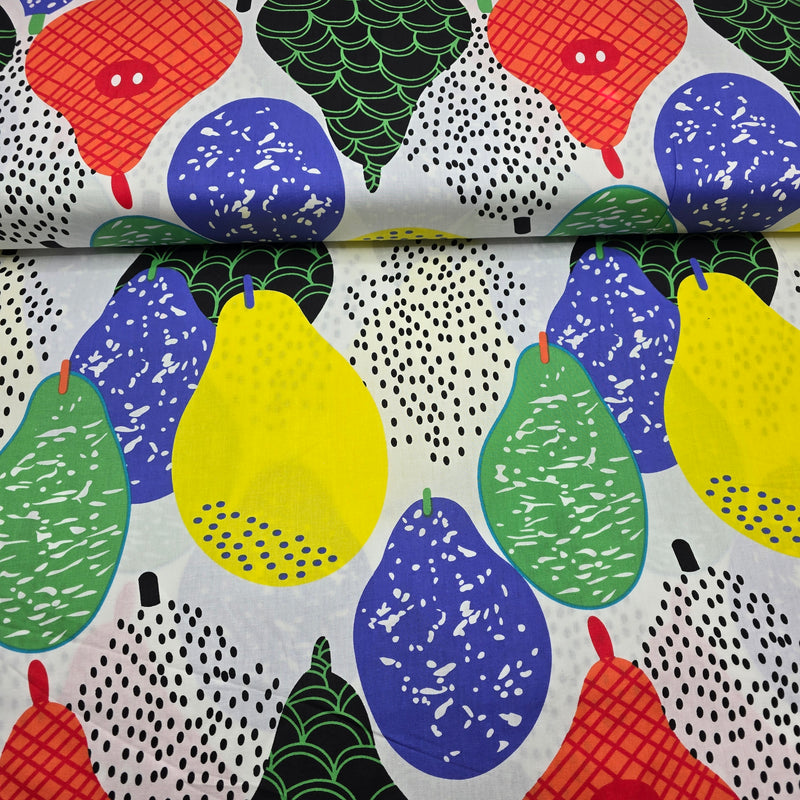 100% Cotton Print - Graphic Fruit