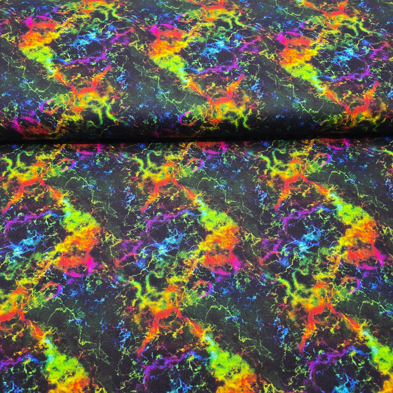 100% Cotton Print -Rainbow Current