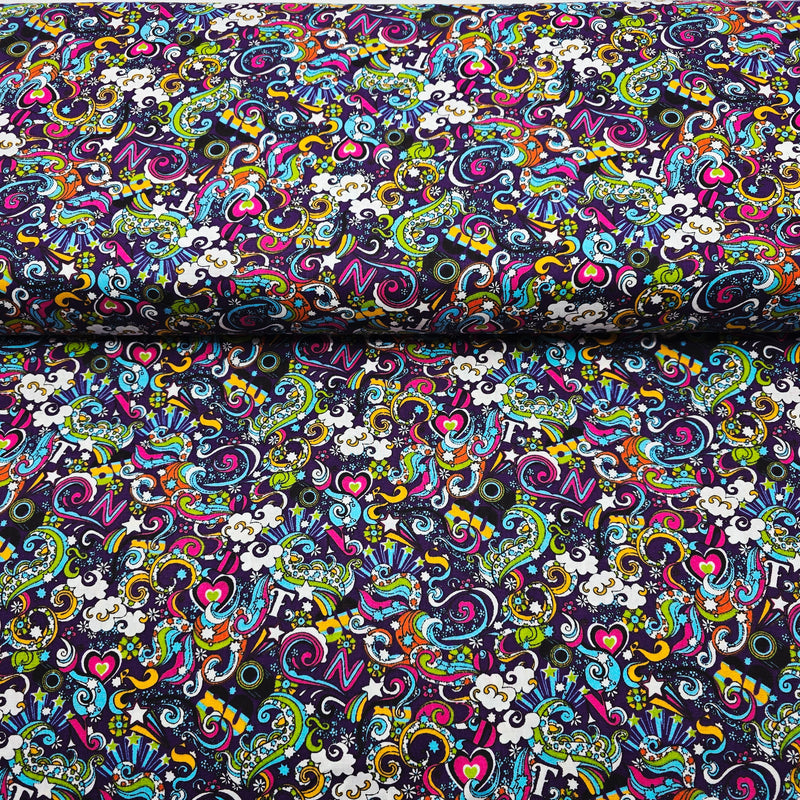 100% Cotton Print - Graffiti