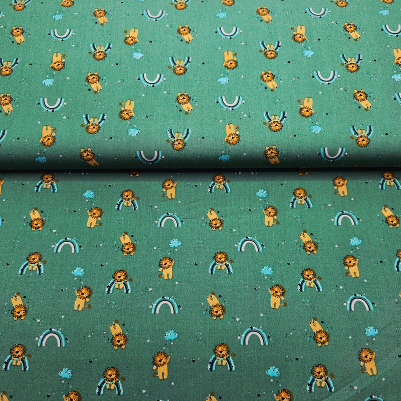 100% Cotton Print - Animals - Lion