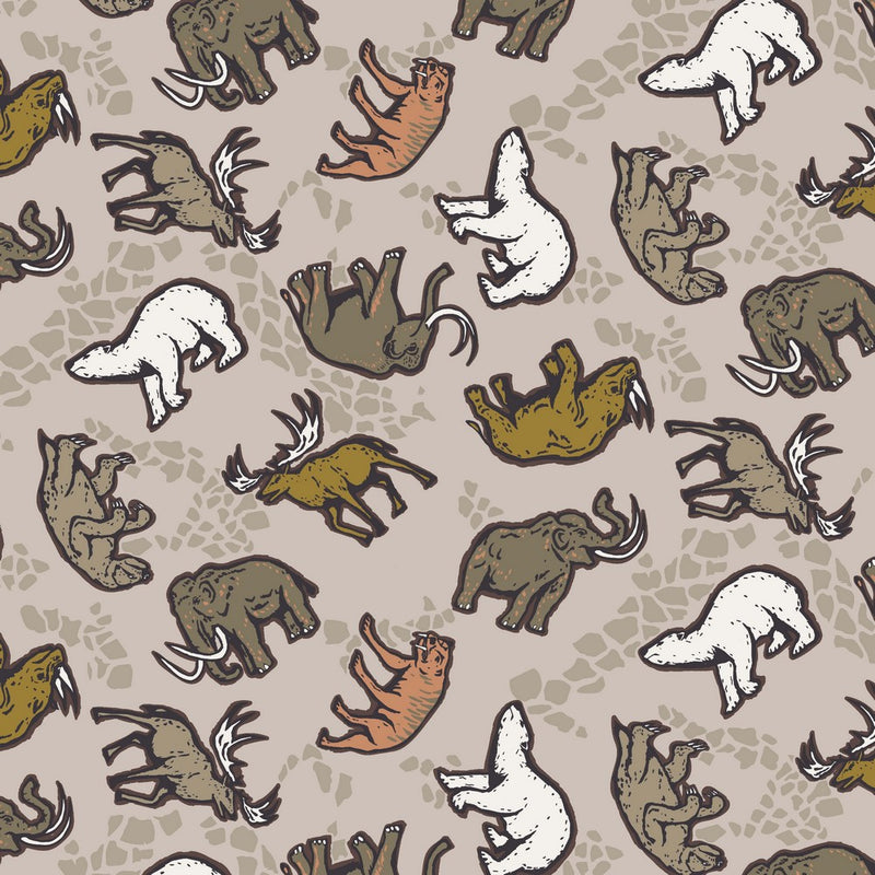 Soft Sweat Brushed Cotton Jersey - Animals