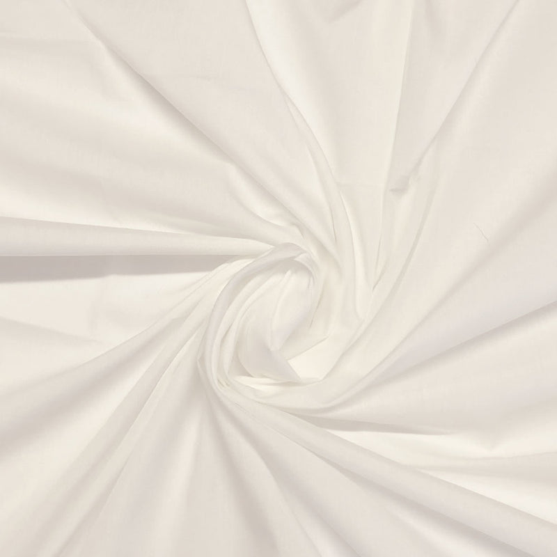 Plain Polycotton - Silk White