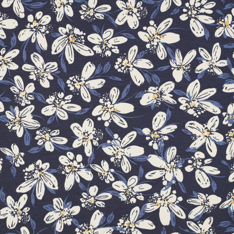 French Terry Cotton Jersey - Floral
