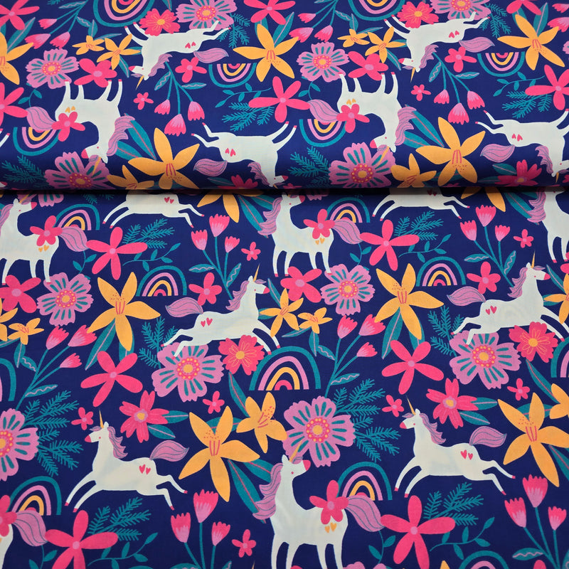 100% Cotton Print - Kitsch Unicorn