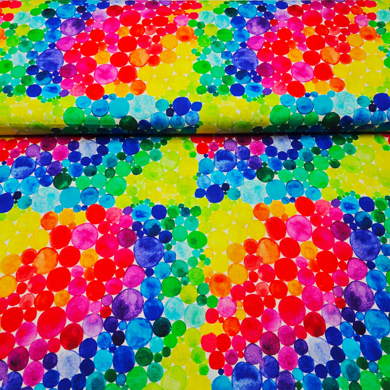 100% Cotton Print - Rainbow Spot