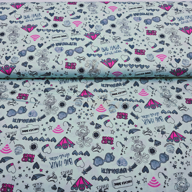 100% Cotton Print - Trolls