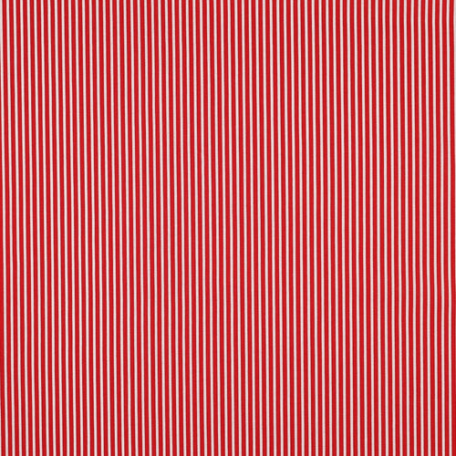 Small Stripe 100% Cotton Print - Red - The Fabric Counter