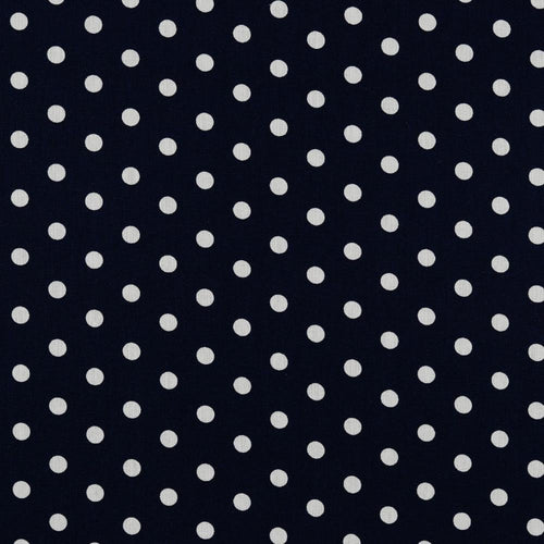 Spot 100% Cotton Print - Navy - The Fabric Counter