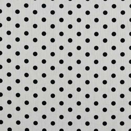 Spot 100% Cotton Print - White / Black - The Fabric Counter