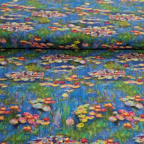 Water Lily - Digital Cotton Print - The Fabric Counter