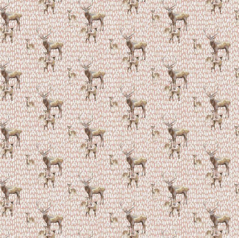 100% Cotton Canvas - Deer - The Fabric Counter